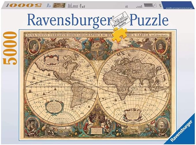 Ravensburger Antique World Map 5000 Piece Puzzle image 0