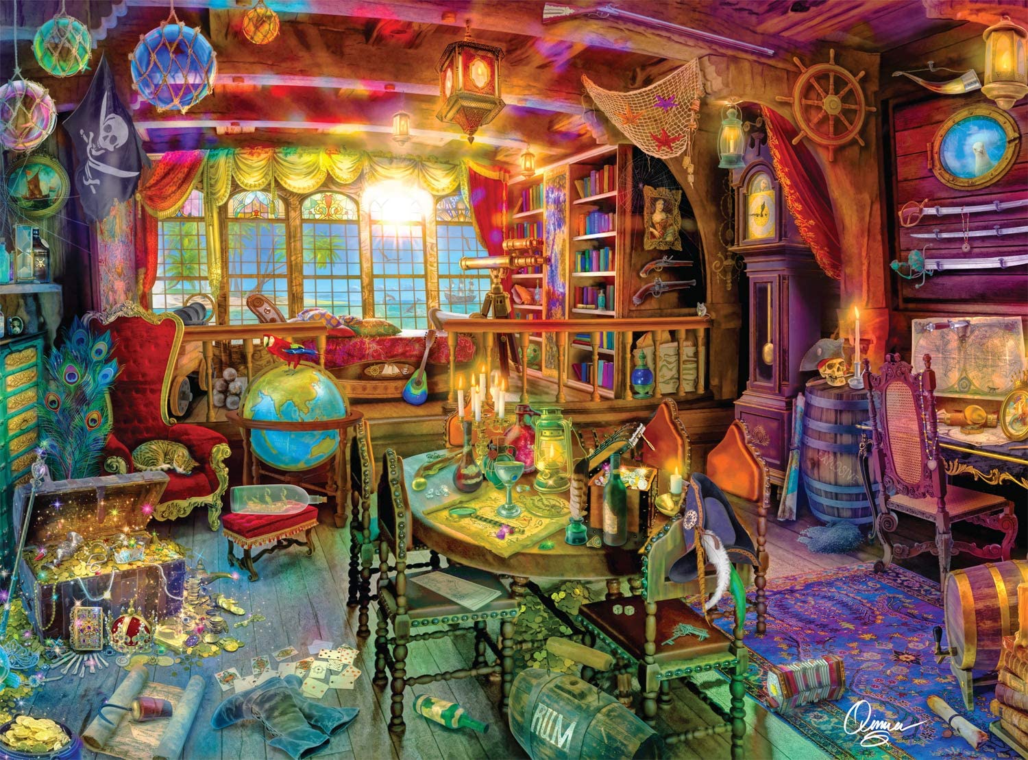 Buffalo Games Aimee Stewart The Pirate Captain's Dream 1000 Piece Puzzle image 1