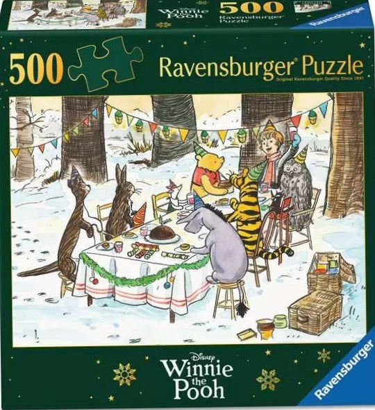 Ravensburger Limited Edition Disney Winnie The Pooh Festive Celebrations 500 Piece Puzzle image 0