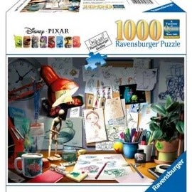 Ravensburger Disney Pixar Artist Desk 1000 Piece Puzzle image 0