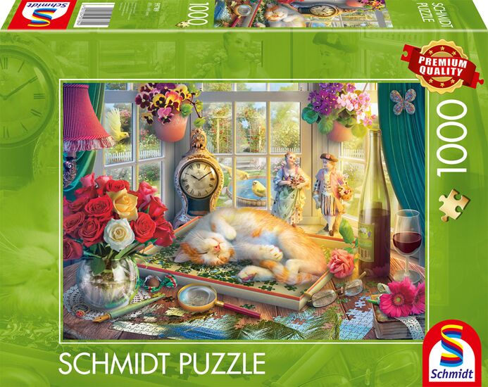 Schmidt Puzzle Time With The Cat 1000 Piece Puzzle image 0