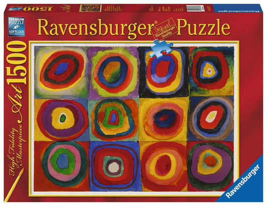 Ravensburger Kandinsky Color Study of Squares and Circles, 1913 Art 1500 Piece Puzzle image 0