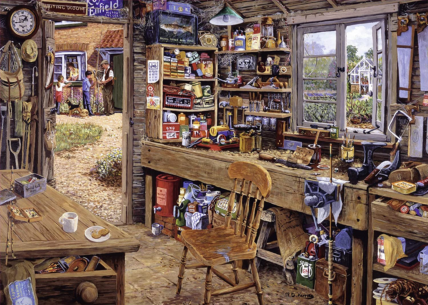 Ravensburger Dad's Shed 500 Piece Large Format Puzzle image 1