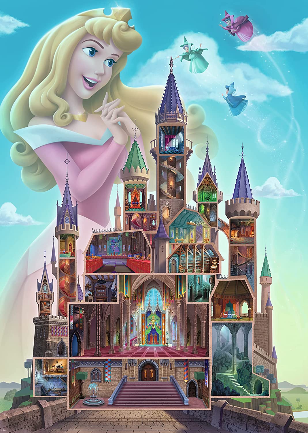 Ravensburger Disney Castle Collection Aurora 1000 Piece Puzzle image 1