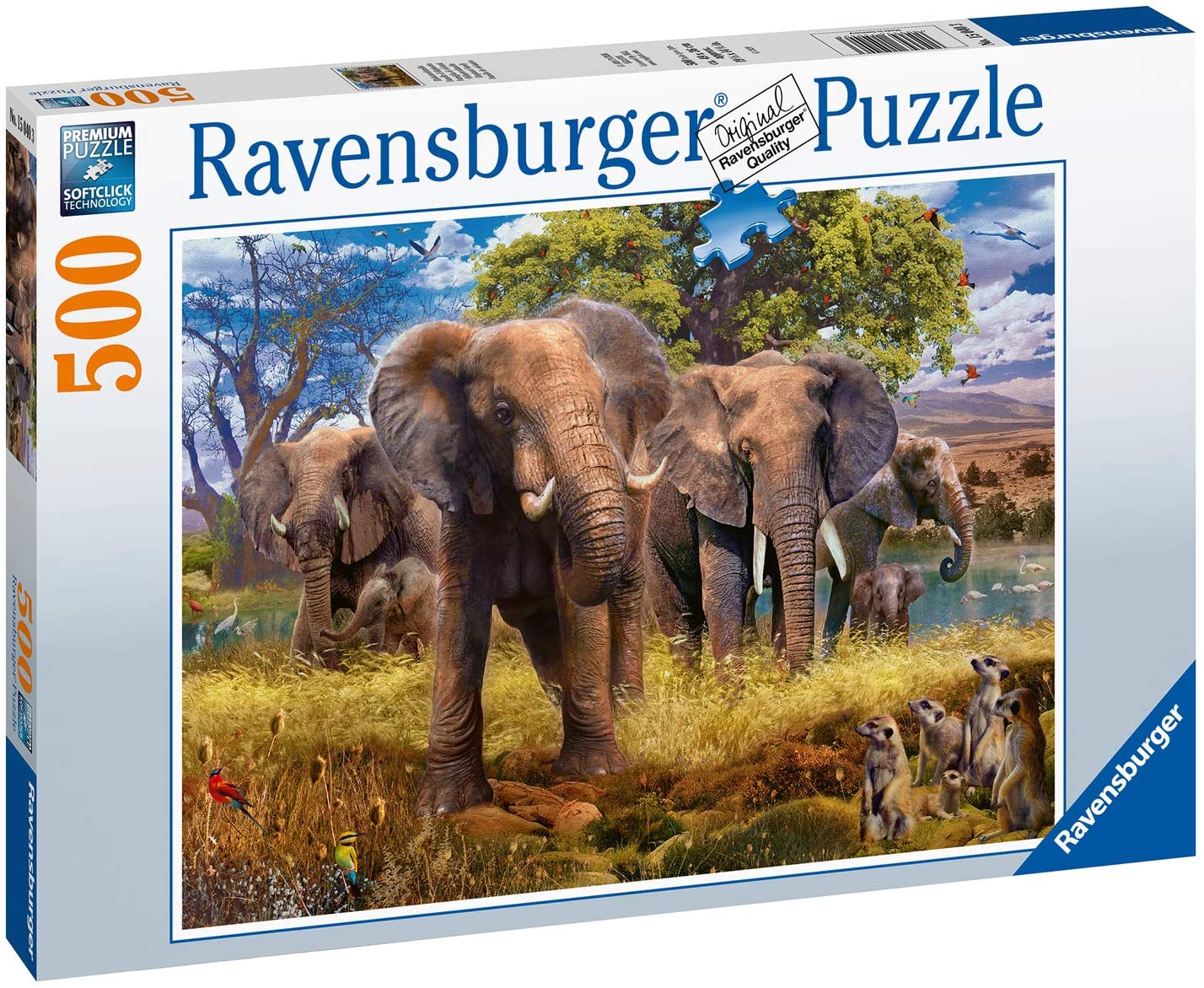 Ravensburger Elephants 500 Piece Puzzle image 0