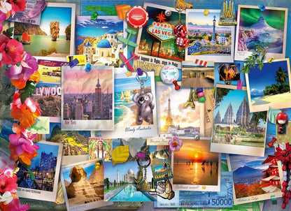 Ravensburger World Travel Pinboard 500 Piece Puzzle image 1