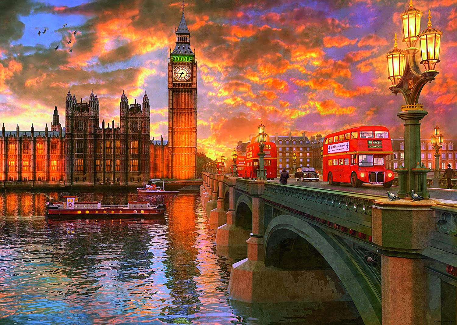 Ravensburger Westminster Sunset 1000 Piece Puzzle image 1