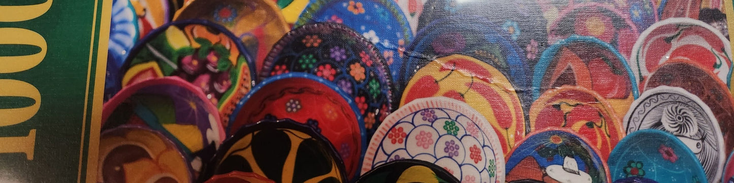 Ravensburger Coleccion Mexico Colorful Plates 1000 Piece Puzzle image 3