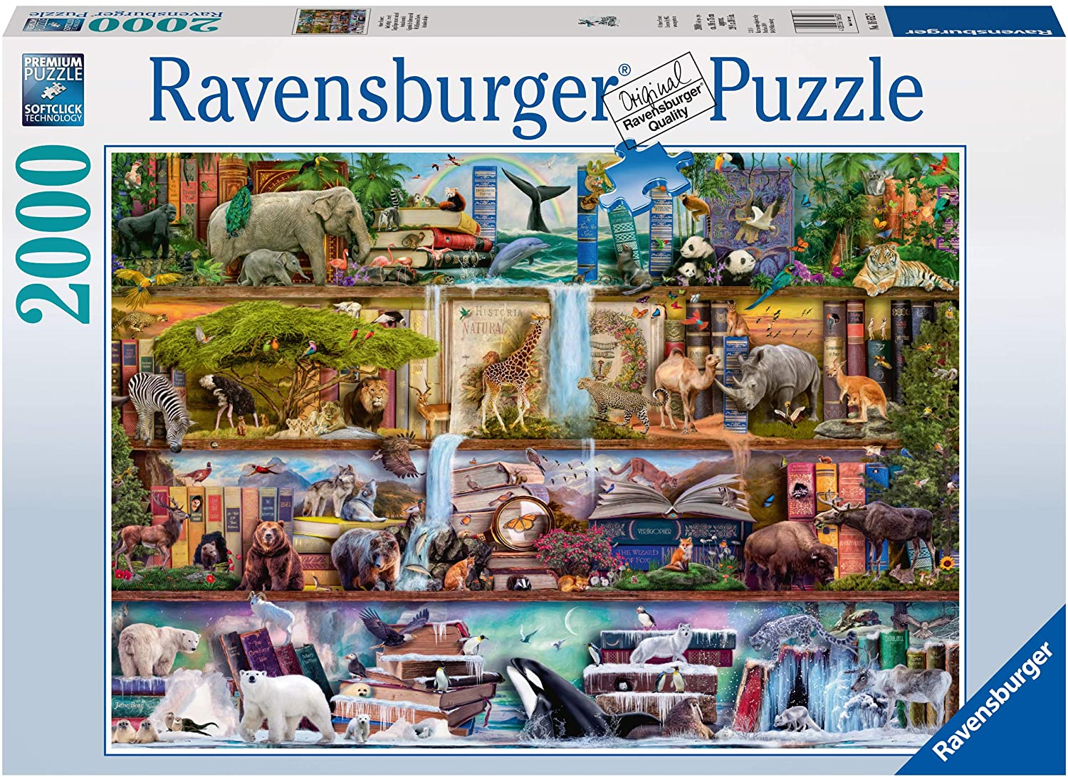 Ravensburger Aimee Stewart Wild Kingdom Shelves 2000 Piece Puzzle image 0
