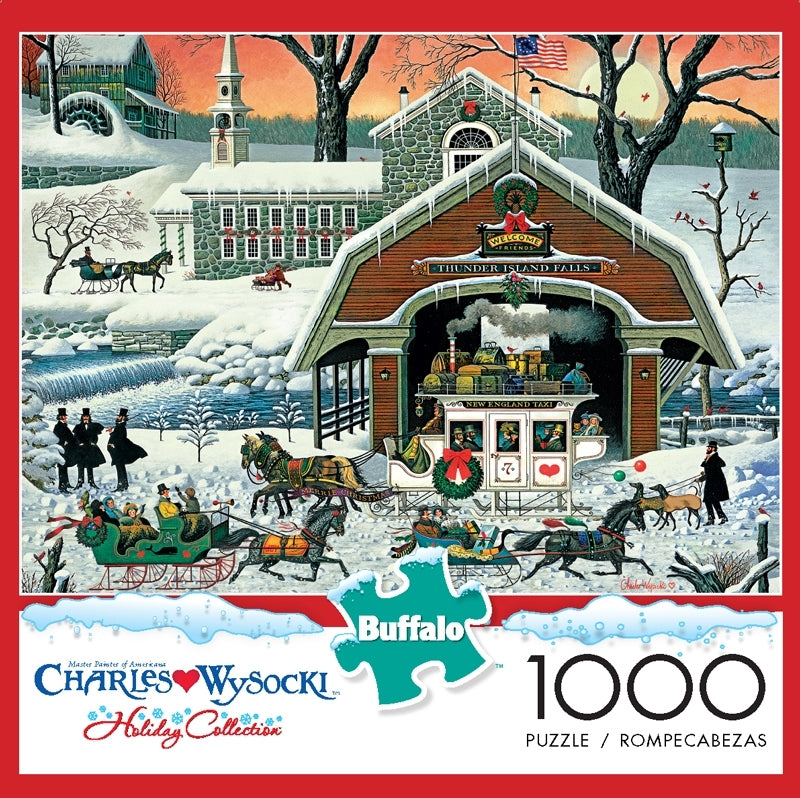 Buffalo Charles Wysocki 'Twas The Twilight Before Christmas 1000 Piece Puzzle image 0