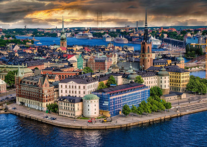 Ravensburger Scandinavian Places Stockholm Sweden 1000 Piece Puzzle image 1