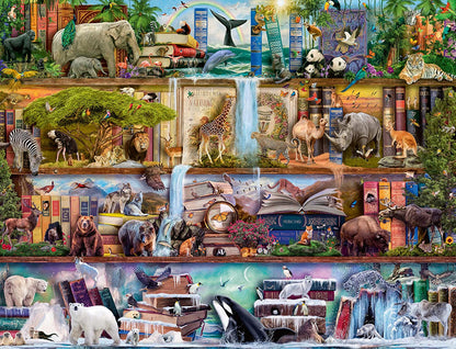 Ravensburger Aimee Stewart Wild Kingdom Shelves 2000 Piece Puzzle image 1