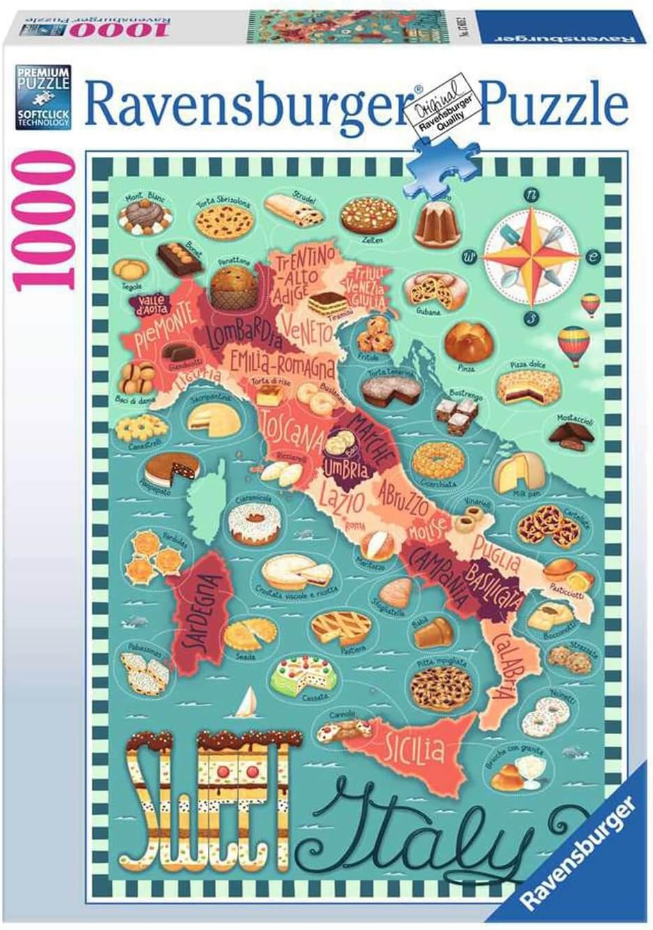 Ravensburger Dessert Tour of Italy 1000 Piece Puzzle image 0