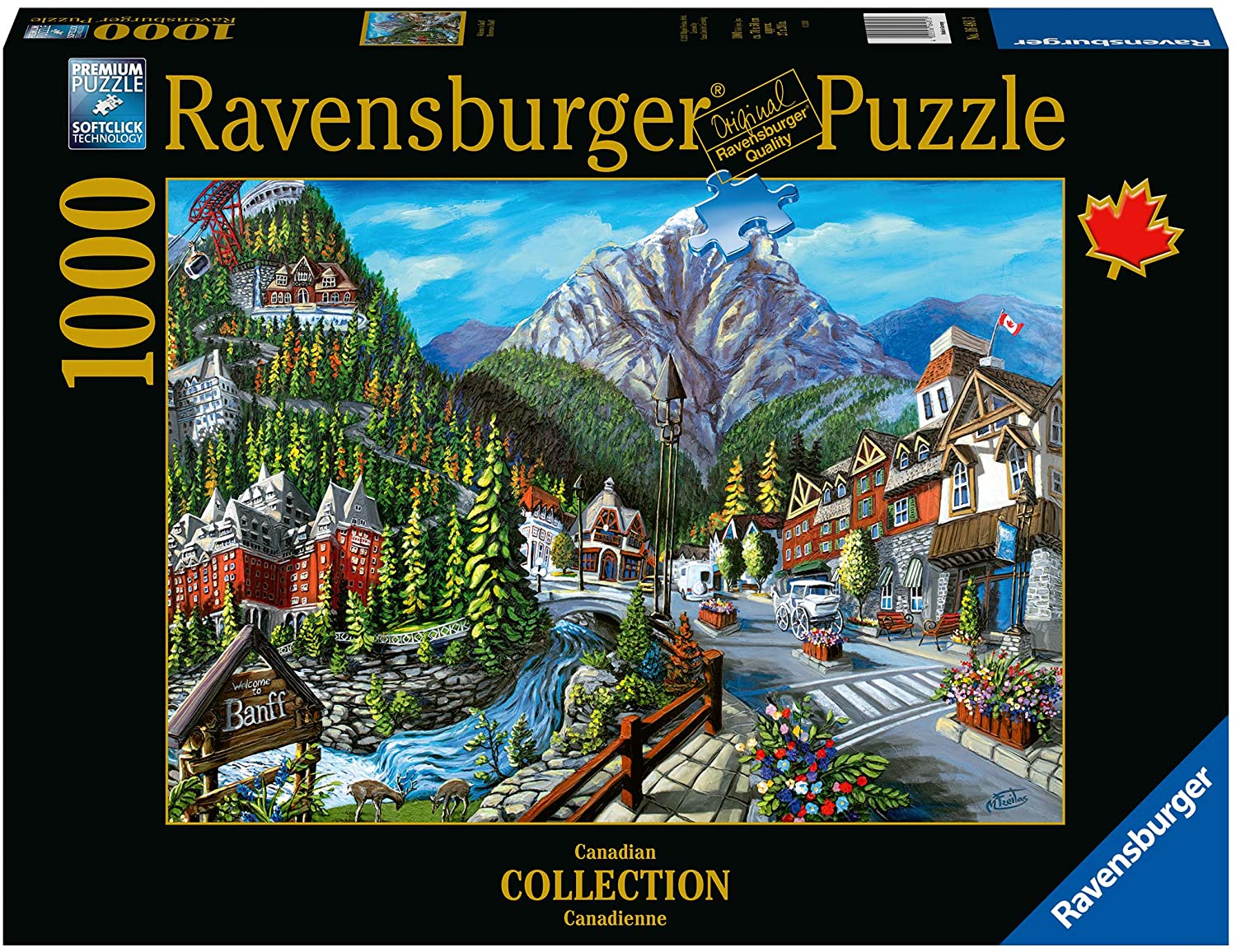 Ravensburger Canadian Collection Welcome to Banff 1000 Piece Puzzle image 0