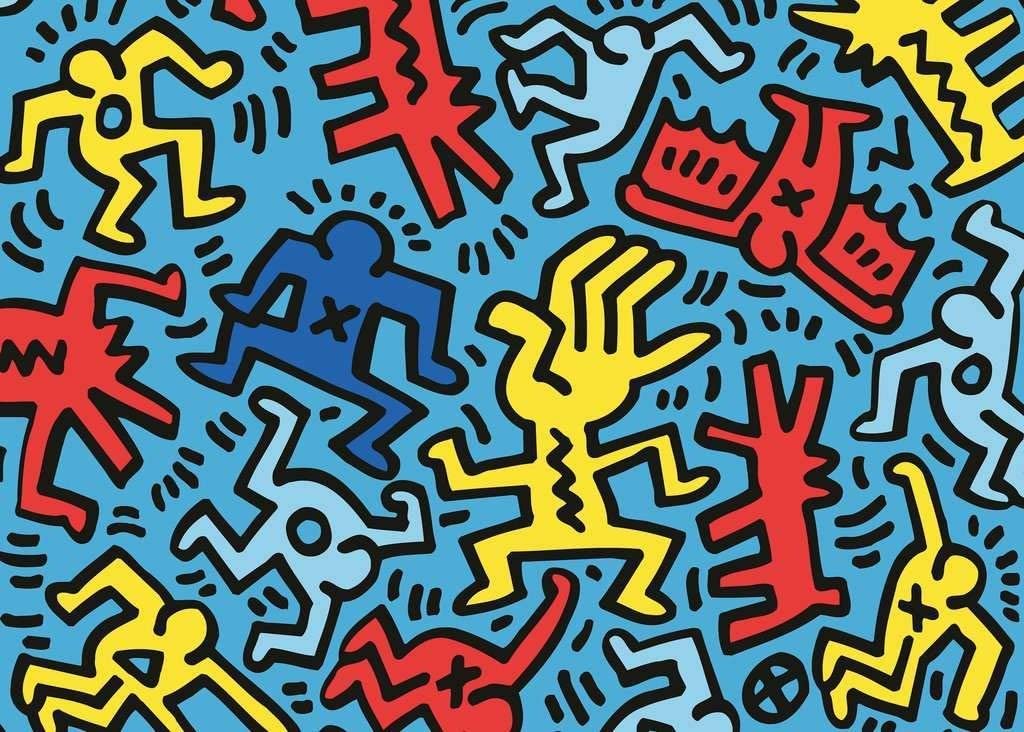 Ravensburger Art Collection 092 Color  2 Pop Art by Keith Haring 1000 Piece Puzzle image 1