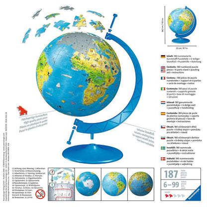 Ravensburger Children's World Globe 3D Puzzle image 1