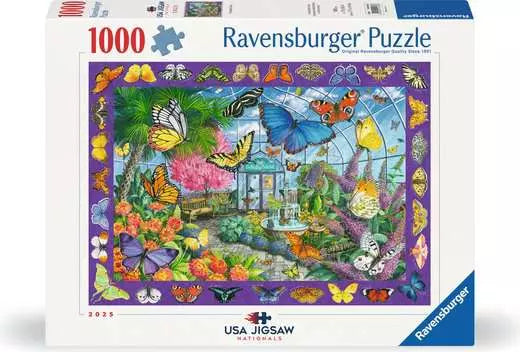 Ravensburger Ingrid Slyder The Butterfly Place 1000 Piece Puzzle image 0