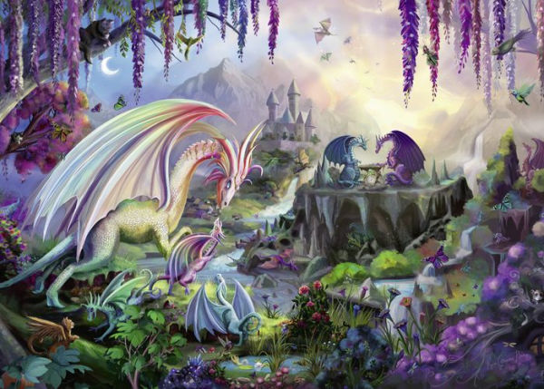 Ravensburger Dragon Valley 2000 Piece Puzzle image 1