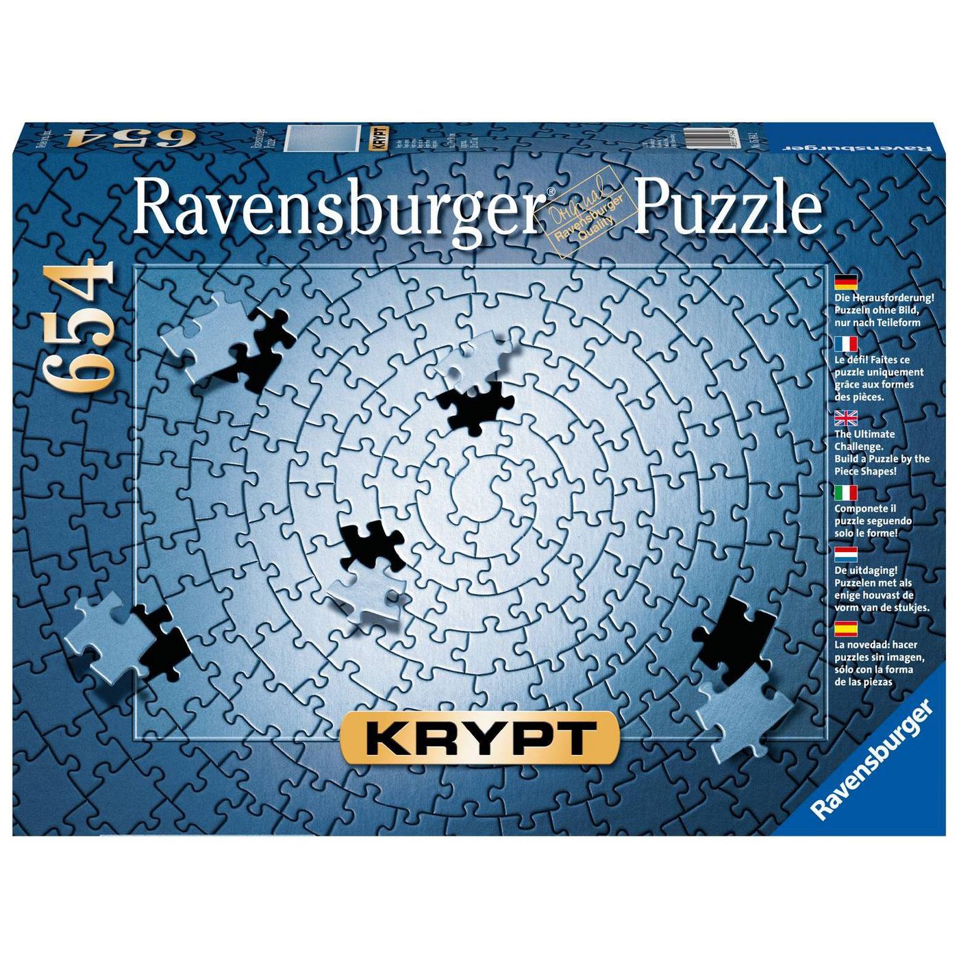 Ravensburger Krypt Silver 654 Piece Puzzle image 0