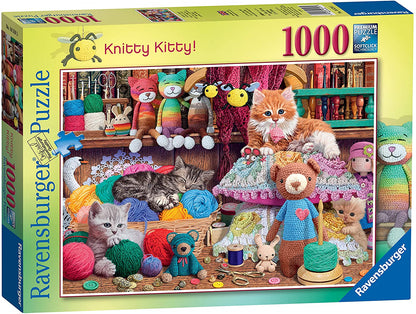 Ravensburger Knitty Kitty 1000 Piece Puzzle image 0