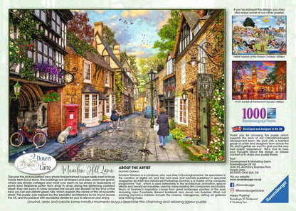 Ravensburger Down the Lane No.2 : Meadow Hill Lane 1000 Piece Puzzle image 2