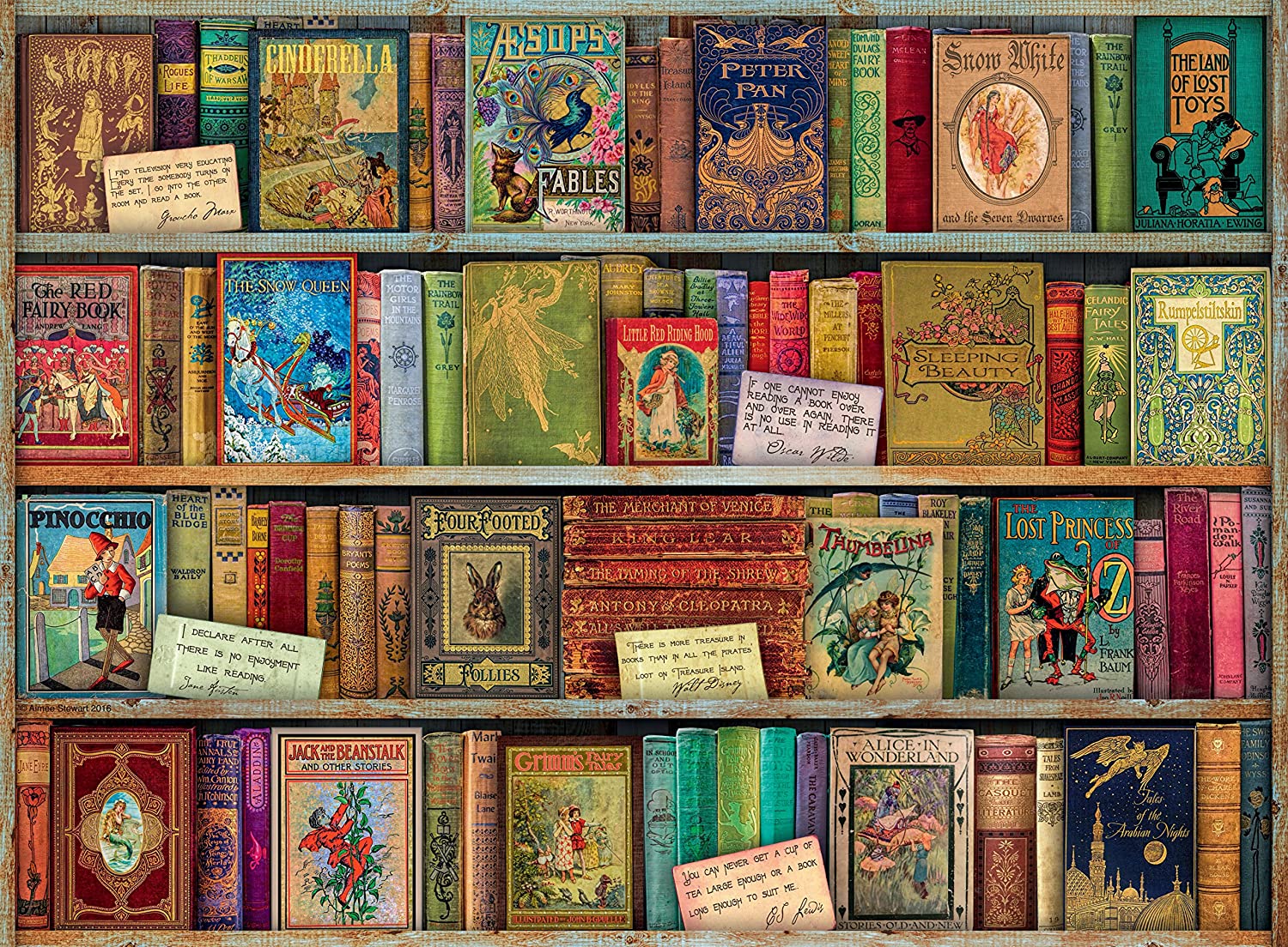 Ravensburger Aimee Stewart Vintage Library 500 Piece Puzzle image 1