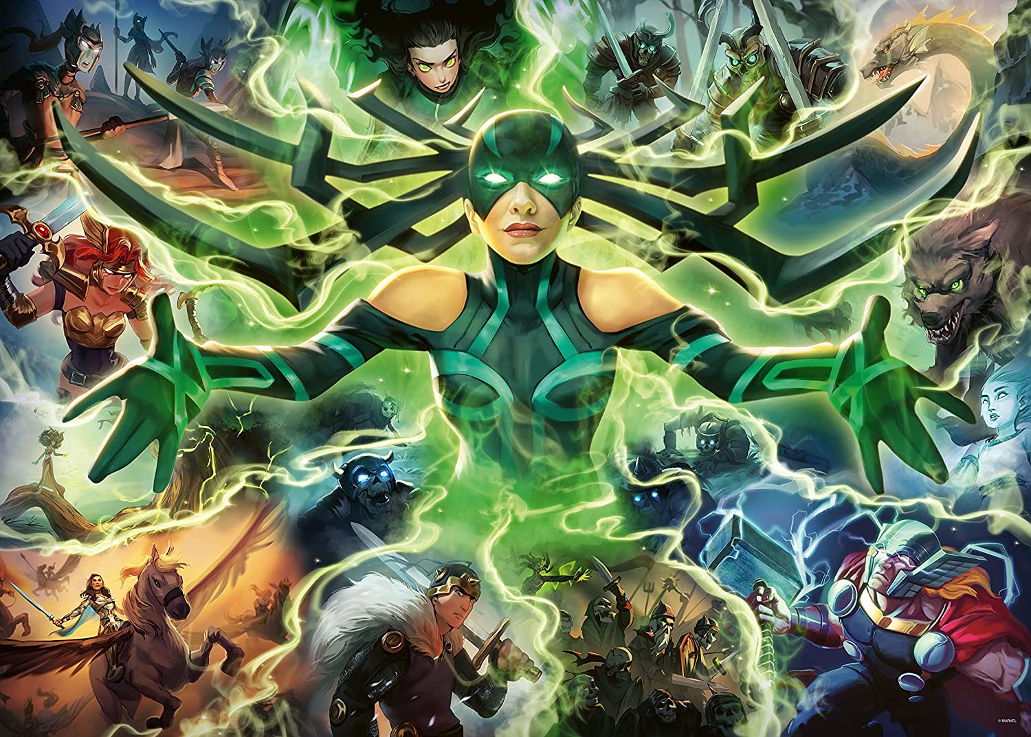 Ravensburger Marvel Villainous Hela 1000 Piece Puzzle image 1