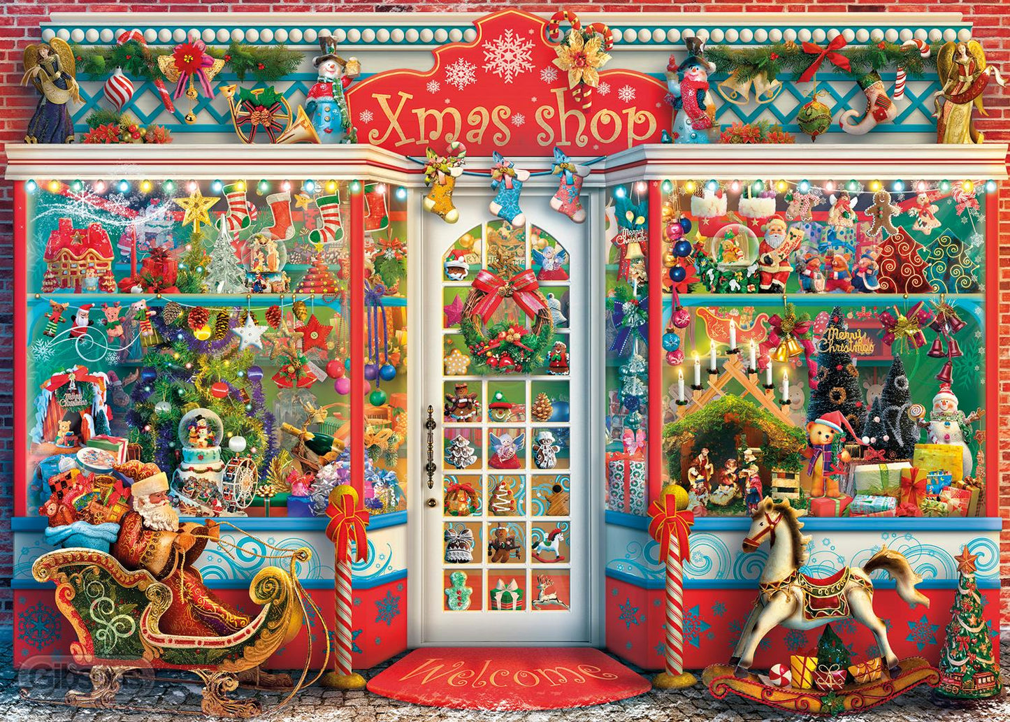 Gibsons Christmas Emporium 1000 Piece Puzzle image 1
