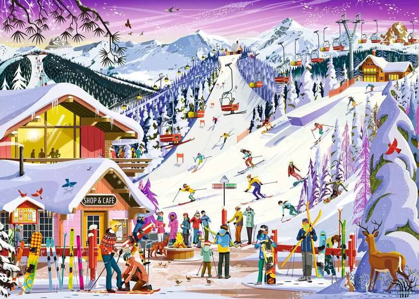 Ravensburger Slopeside Spirit 1000 Piece Puzzle image 1