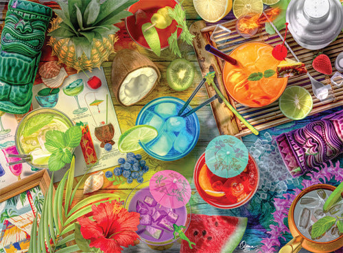 Buffalo Games Aimee Stewart Tiki Evening Delight 1000 Piece Puzzle image 1