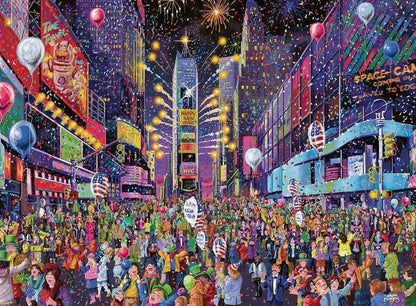 Ravensburger Seasons Greetings New Years in Times Square 500 Piece Puzzle image 1