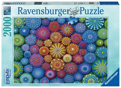 Ravensburger Radiating Rainbow Mandalas 2000 Piece Puzzle image 0