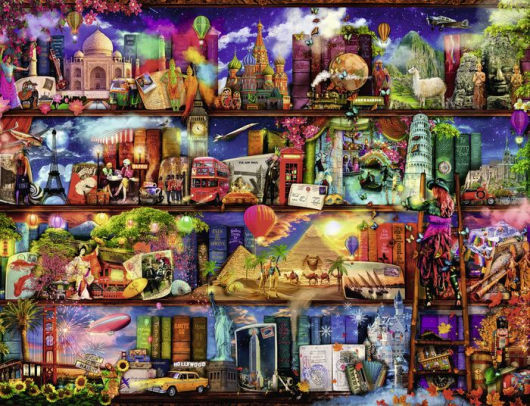 Ravensburger Aimee Stewart World of Books 2000 Piece Puzzle image 1