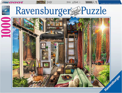 Ravensburger Redwood Forest Tiny House 1000 Piece Puzzle image 0