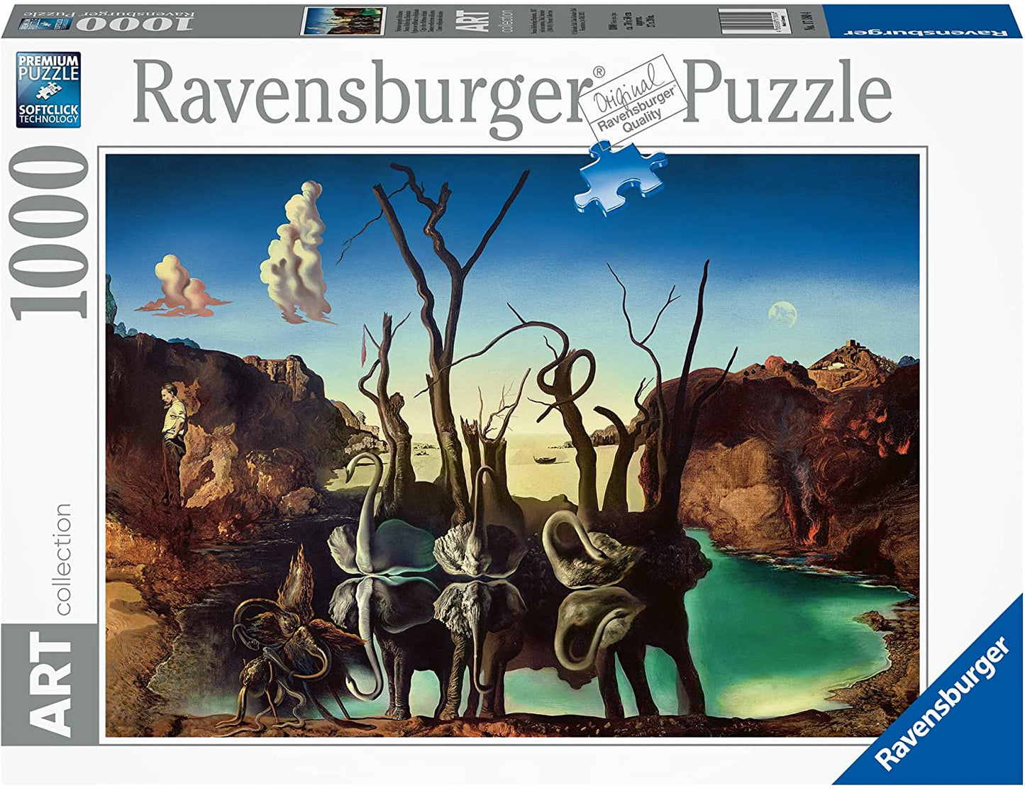 Ravensburger Art Collection Swans Reflecting Elephants by Salvador Dali 1000 Piece Puzzle image 0