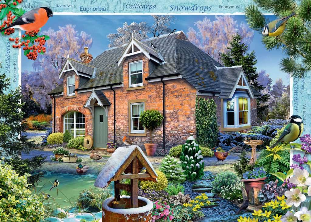 Ravensburger Country Cottage Collection 11 : Snowdrop Cottage 1000 Piece Puzzle image 1