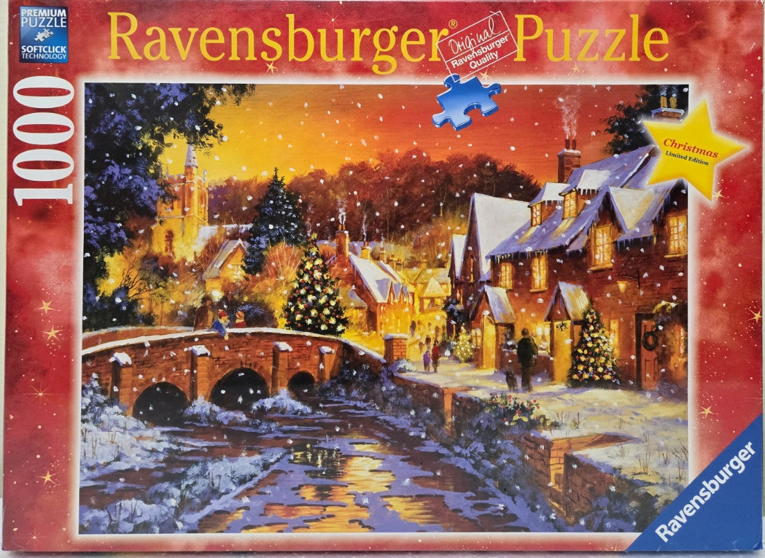 Ravensburger Christmas Limited Edition Snowy Day 1000 Piece Puzzle image 0