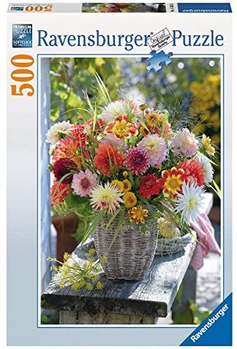 Ravensburger Beautiful Flowers 500 Piece Puzzle image 0