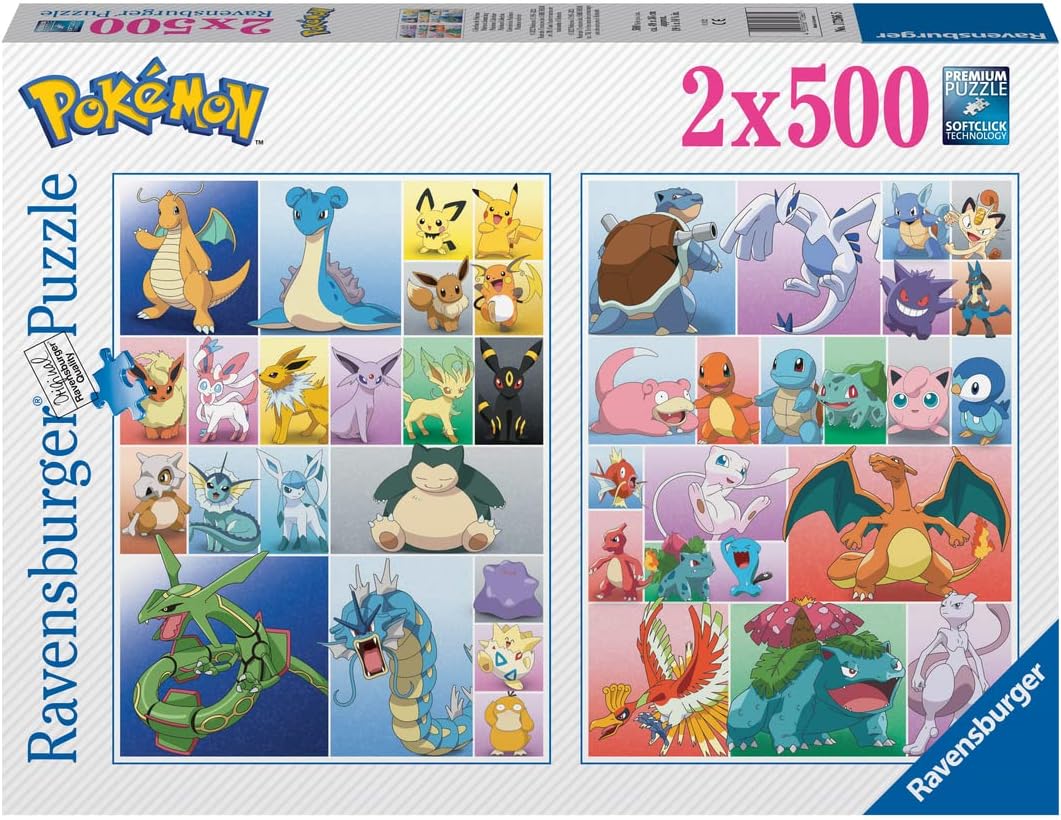 Ravensburger Pokemon 2 x 500 Piece Puzzle image 0