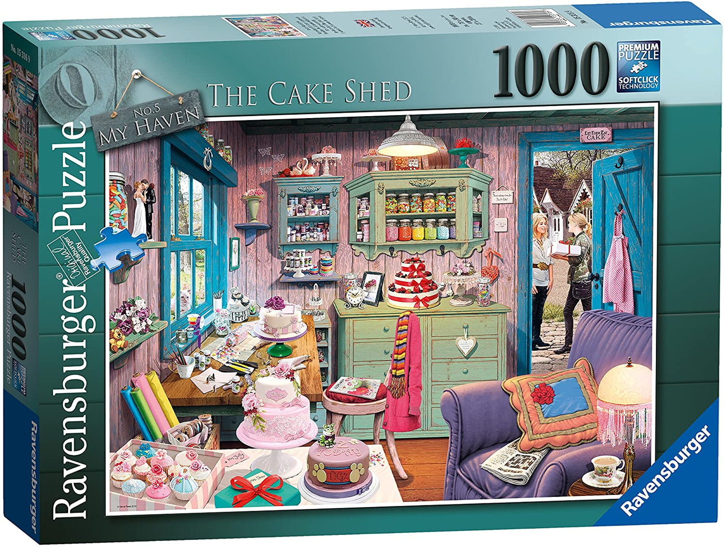 Ravensburger My Haven No. 5 The Cake Shed 1000 Pc Puzzle image 0