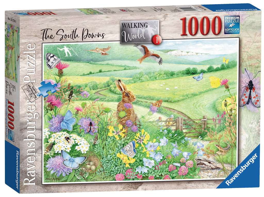 Ravensburger Walking World 1 South Downs 1000 Piece Puzzle image 0
