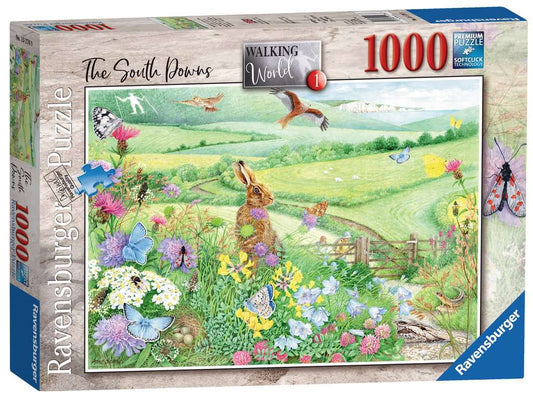 Ravensburger Walking World 1 South Downs 1000 Piece Puzzle image 0