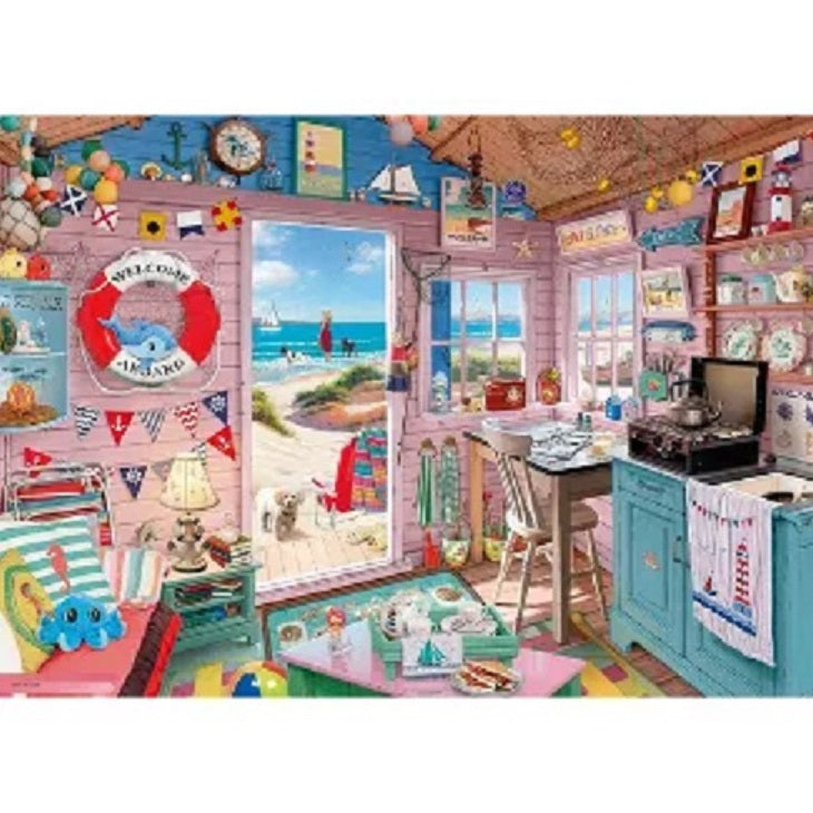 Ravensburger My Haven No. 7 The Beach Hut 1000 Piece Puzzle image 1