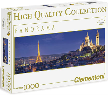 Clementoni High Quality Collection Soiree a Paris Panorama 1000 Piece Puzzle image 0