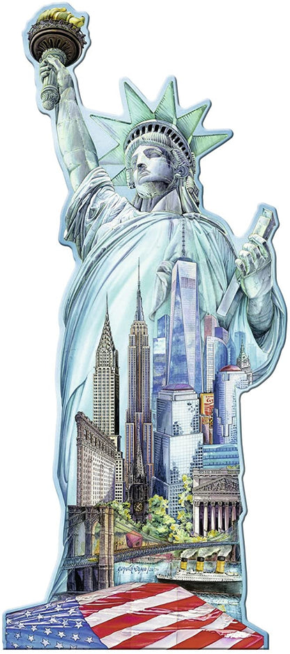 Ravensburger Silhouette Statue of Liberty New York 1000 Piece Puzzle image 1