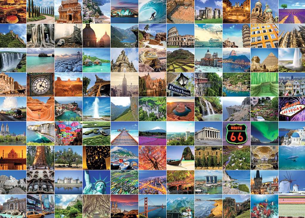 Ravensburger 99 Beautiful Places 1000 Piece Puzzle image 1