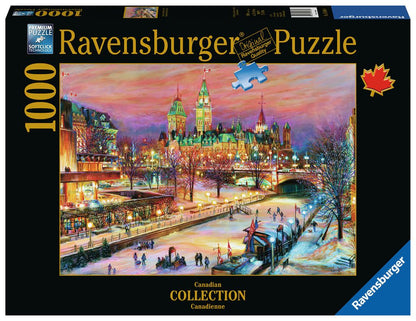 Ravensburger Canadian Collection Ottawa Winterlude Festival 1000 Piece Puzzle image 0