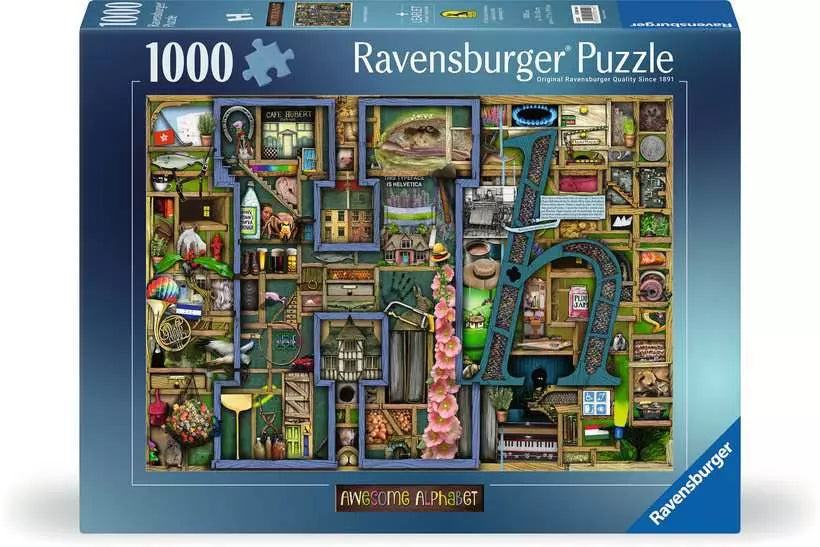 Ravensburger Colin Thompson Awesome Alphabet "H" 1000 Piece Puzzle image 0