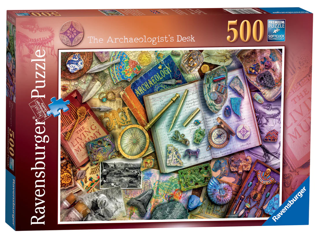 Ravensburger Aimee Stewart The Archaeologist's Desk 500 Piece Puzzle image 0