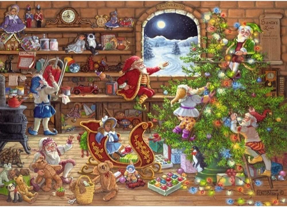 Ravensburger Limited Edition Countdown to Christmas 1000 Piece Puzzle image 1